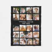 Couverture Polaire Collage photo simple 20 photo personnalisée (Devant)