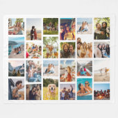 Couverture Polaire Collage photo simple 24 (Devant (Horizontal))