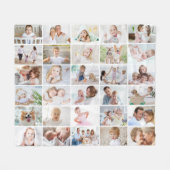 Couverture Polaire Collage photo simple 30 (Devant (Horizontal))