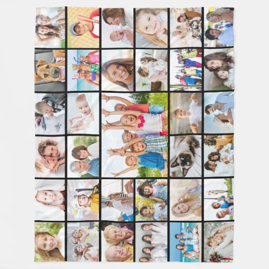 Couverture Polaire Collage photo simple 33 (Devant)