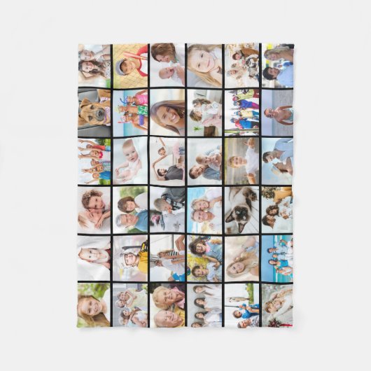 Couverture Polaire Collage photo simple 36 (Devant)