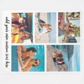 Couverture Polaire Collage photo simple 5 (Devant (Horizontal))