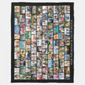 Couverture Polaire Collage photo simple de 110 formes multiples (Devant)