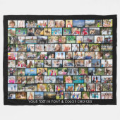 Couverture Polaire Collage photo simple de 110 formes multiples (Devant (Horizontal))