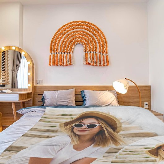 Couverture Polaire Collage photo simple et moderne