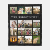 Couverture Polaire Collage photo simple et moderne (Devant)