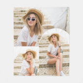 Couverture Polaire Collage photo simple et moderne (Devant)