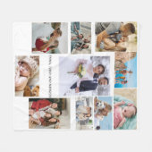 Couverture Polaire Collage photo simple | Mariage et famille (Devant (Horizontal))