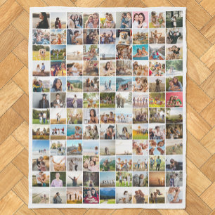 Couverture Polaire Collage photo simple moderne 108