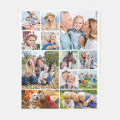 Couverture Polaire Collage photo simple simple unique 12 (Devant)