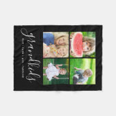 Couverture Polaire Collage photo sur mesure de petits enfants Monogra (Devant (Horizontal))