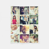 Couverture Polaire Collage photo vertical personnalisé (Devant)