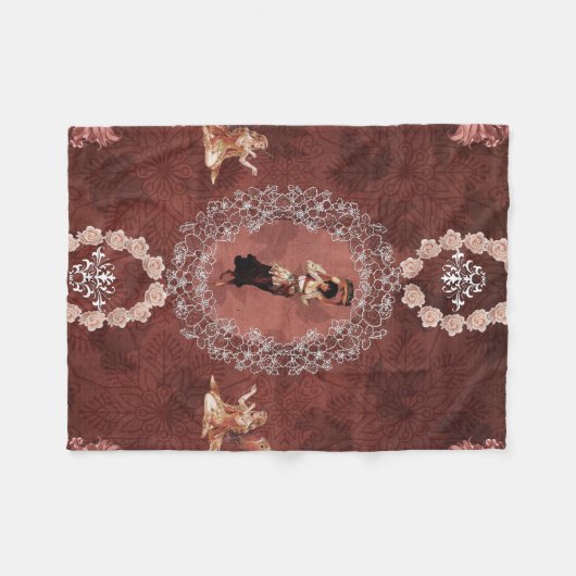 Couverture Polaire Collage Vintage (Devant (Horizontal))