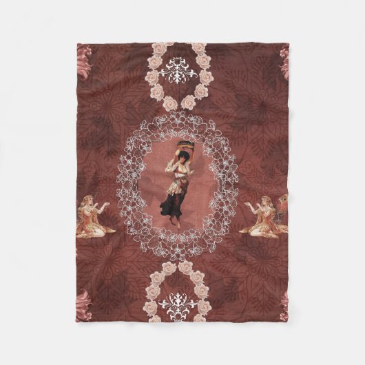 Couverture Polaire Collage Vintage (Devant)