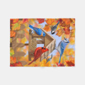 Couverture Polaire Collecte d'oiseaux d'alimentation Automne (Devant (Horizontal))