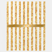 Couverture Polaire Collection Boho Stripes Parties scintillant Verte (Devant)