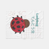 Couverture Polaire Collection Cute Ladybug-Kawaii (Devant (Horizontal))