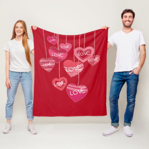 Couverture Polaire Collection de cadeaux Love You -
