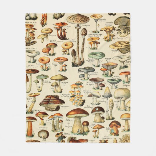 Couverture Polaire Collection de champignons    (Devant)