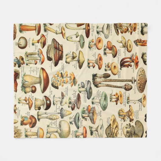 Couverture Polaire Collection de champignons    (Devant (Horizontal))