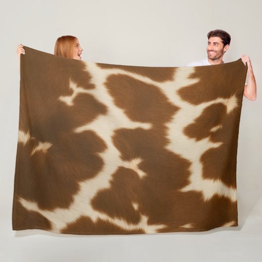 Couverture Polaire Collection de Cuir Faux Vache Elégante Populaire (En situation)