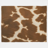 Couverture Polaire Collection de Cuir Faux Vache Elégante Populaire (Devant (Horizontal))