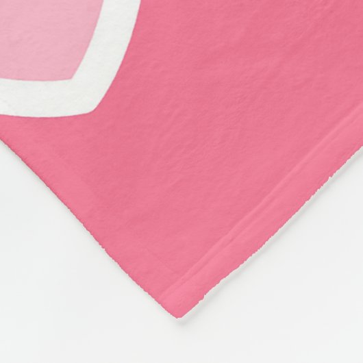 Couverture Polaire Collection de la Saint-Valentin rose moderne (Coin)