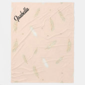 Couverture Polaire Collection de luxe Boho Moderne Plumes (Devant)