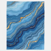 Couverture Polaire Collection de marbre bleu azur (Devant)