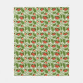 Couverture Polaire Collection de Motifs de paniers de fruits - Fraise (Devant)