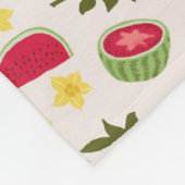 Couverture Polaire Collection de Motifs de paniers de fruits - pastèq (Coin)