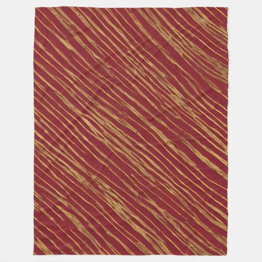 Couverture Polaire Collection d'or de luxe moderne bordeaux (Devant)