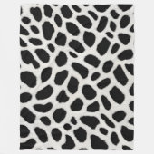 Couverture Polaire Collection élégante Leopard blanc tendance de luxe (Devant)
