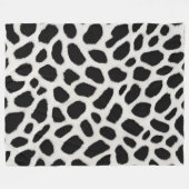Couverture Polaire Collection élégante Leopard blanc tendance de luxe (Devant (Horizontal))