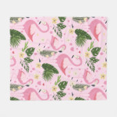 Couverture Polaire Collection Été Flamingo Un Design 8 (Devant (Horizontal))