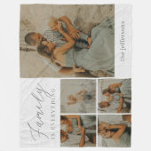 Couverture Polaire Collection Famille Rustique Moderne Blanche Person (Devant)