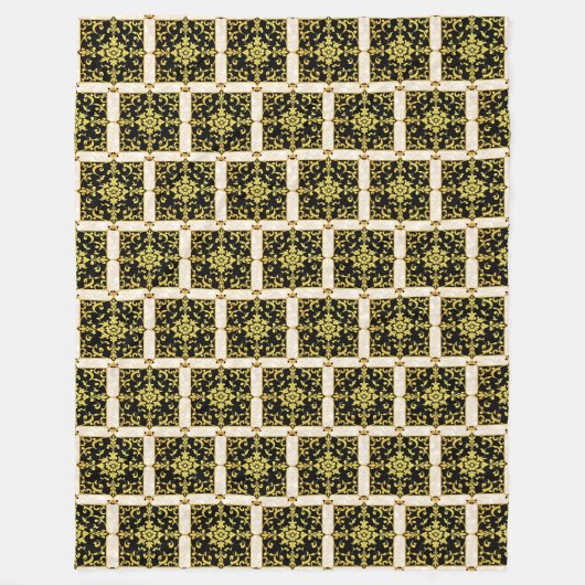 Couverture Polaire Collection Florale Luxe Moderne (Devant)