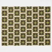 Couverture Polaire Collection Florale Luxe Moderne (Devant (Horizontal))