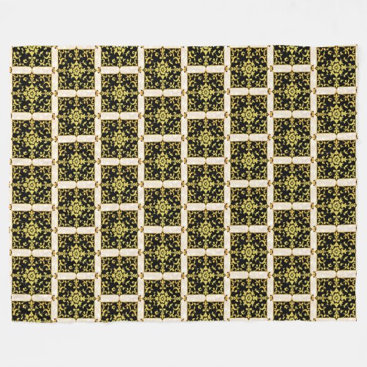 Couverture Polaire Collection Florale Luxe Moderne (Devant (Horizontal))