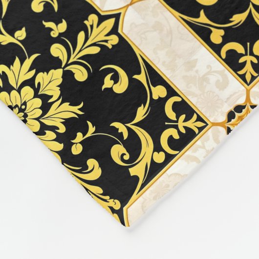 Couverture Polaire Collection Florale Luxe Moderne (Coin)