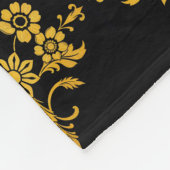 Couverture Polaire Collection Florale Populaire Élégante (Coin)