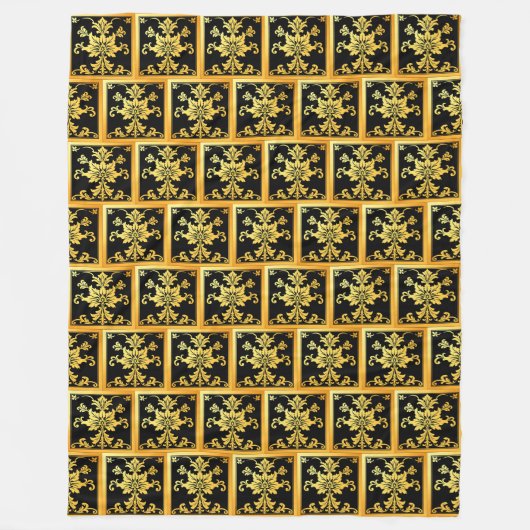 Couverture Polaire Collection florale tendance de luxe (Devant)