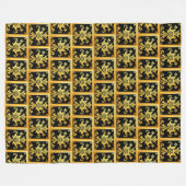 Couverture Polaire Collection florale tendance de luxe (Devant (Horizontal))