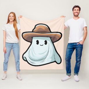 Couverture Polaire Collection Halloween Baby Boo Cowboy Ghost