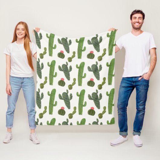 Couverture Polaire Collection Llamarama | Cactus mignons (En situation)