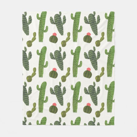 Couverture Polaire Collection Llamarama | Cactus mignons (Devant)