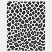 Couverture Polaire Collection Luxe White Leopard Elégante (Devant)