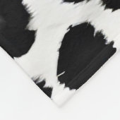 Couverture Polaire Collection Luxe White Leopard Elégante (Coin)