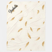 Couverture Polaire Collection Luxueuse Moderne Boho Feathers (Devant)