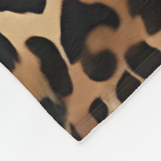 Couverture Polaire Collection moderne de luxe blanc léopard élégant (Coin)